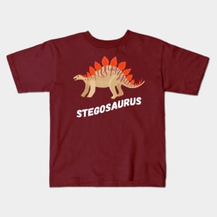 Cute Stegosaurus Dinosaur Design Kids T-Shirt